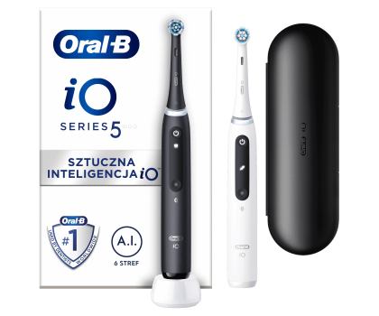 Szczoteczka elektryczna Oral-B Zestaw iO Series 5 Czarny+Biały